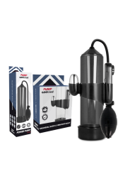 PUMP ADDICTED BOMBA ERECCION RX3 NEGRO CON VIBRADOR