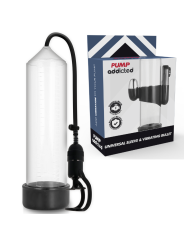 PUMP ADDICTED BOMBA ERECCION RX5 TRANSPARENTE CON VIBRADOR