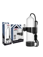 PUMP ADDICTED BOMBA ERECCION RX5 TRANSPARENTE CON VIBRADOR
