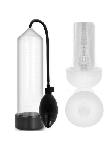 PUMP ADDICTED RX3 BOMBA ERECCION CLEAR CON MASTURBADOR