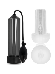 PUMP ADDICTED RX3 BOMBA ERECCION NEGRO CON MASTURBADOR