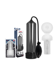 PUMP ADDICTED RX3 BOMBA ERECCION NEGRO CON MASTURBADOR