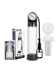 PUMP ADDICTED BOMBA ERECCION RX9 TRANSPARENTE CON MASTURBADOR