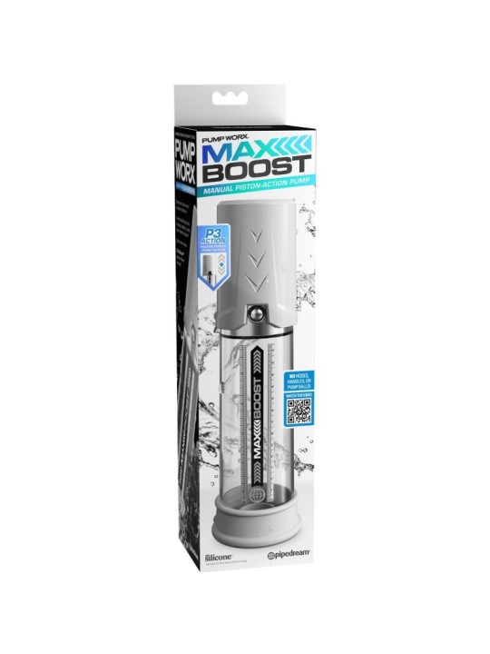 PUMP WORX BOMBA DE ERECCION MAX BOOST BLANCO