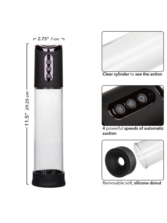 CALEXOTICS PEAK BOMBA ONDAS ESTIMULADORASA 4 VELOCIDADES NEGRO