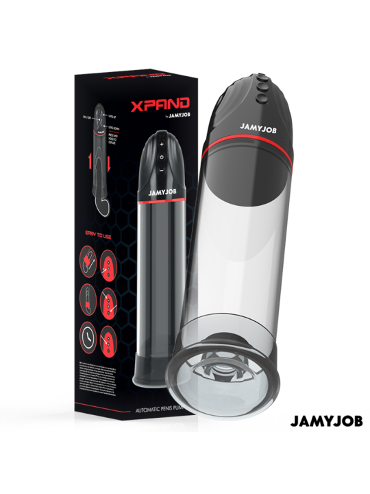 JAMYJOB XPAND BOMBA AUTOMATICA 3 NIVELES DE ONDAS ESTIMULADORAS GRIS