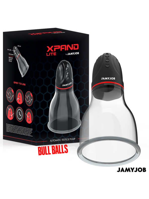 JAMYJOB XPAND LITE BOMBA AUTOMTICA DE TESTICULOS 3 NIVELES DE ONDAS ESTIMULADORAS GRIS