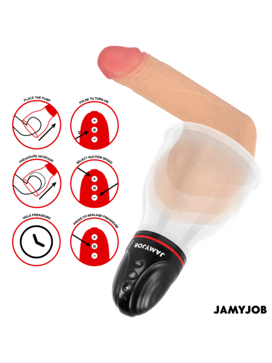 JAMYJOB XPAND LITE BOMBA AUTOMTICA DE TESTICULOS 3 NIVELES DE ONDAS ESTIMULADORAS GRIS
