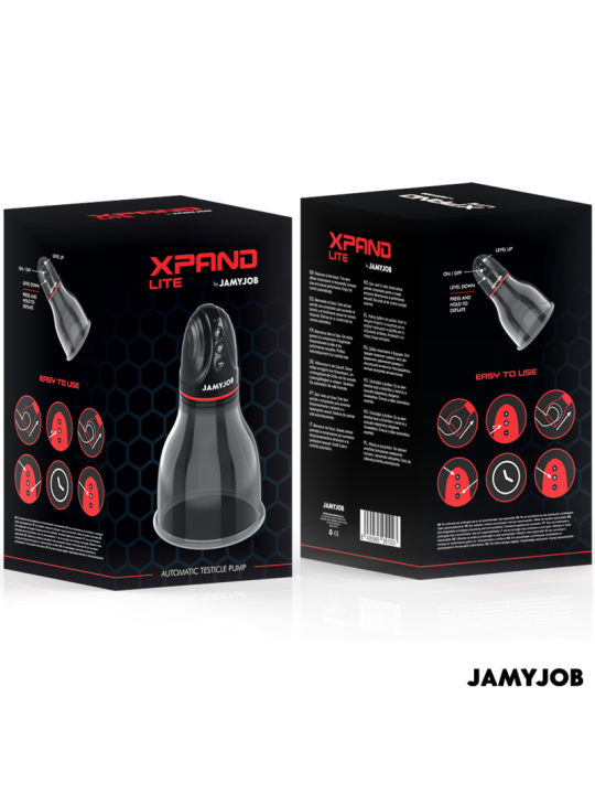 JAMYJOB XPAND LITE BOMBA AUTOMTICA DE TESTICULOS 3 NIVELES DE ONDAS ESTIMULADORAS GRIS