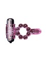 BAILE ANILLO SILICONA 10 RITMOS LENGUA CON VIBRACION ROSA