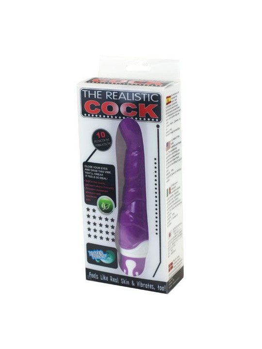 BAILE REALISTIC COCK 10 RITMOS SENSATION VIOLETA