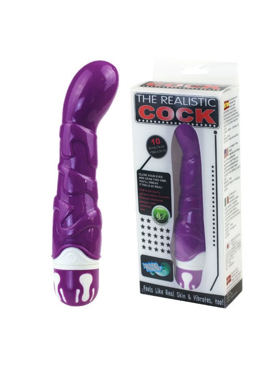 BAILE REALISTIC COCK 10 RITMOS SENSATION VIOLETA
