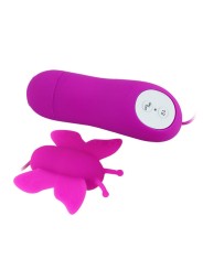 BAILE ESTIMULADOR DE CLITORIS MARIPOSA LOVE EGGS 12 VELOCIDADES LILA CONTROL REMOTO