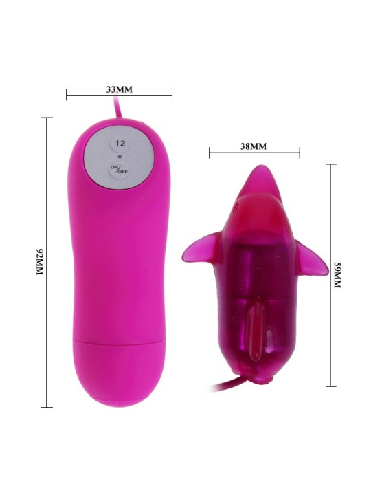 BAILE CUTE SECRET DELFIN VIBRADOR 12V