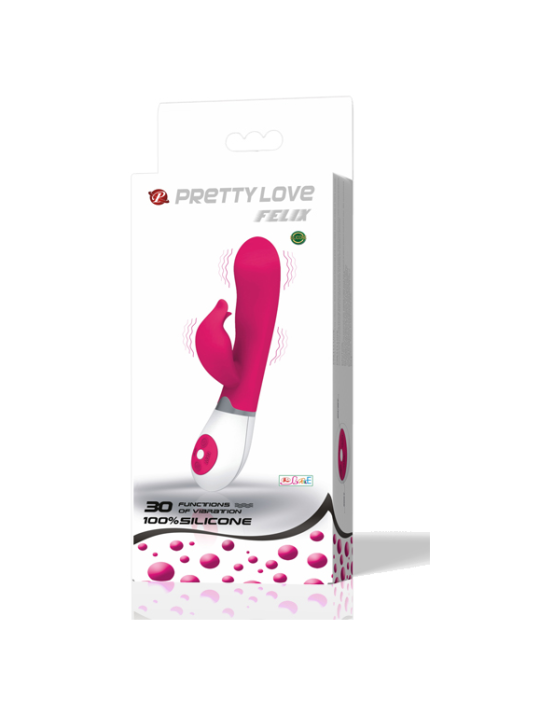 PRETTY LOVE FLIRTATION VIBRADOR CON ESTIMULADOR FELIX