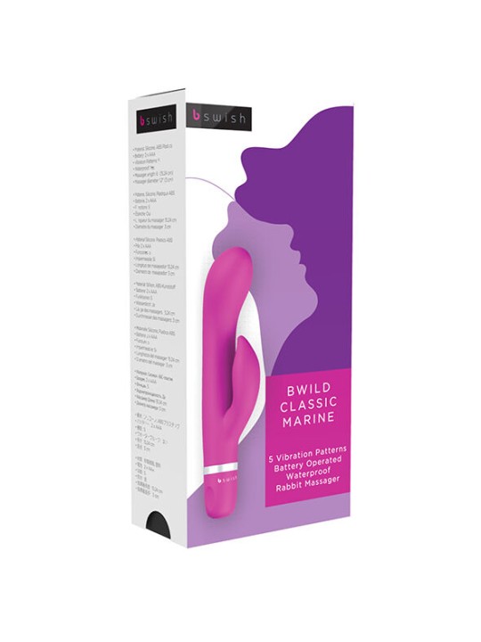 B SWISH BWILD CLASSIC MARINE RABBIT VIBRATOR CERISE