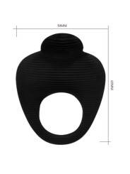 PRETTY LOVE THIMBLE ANILLO VIBRADOR NEGRO