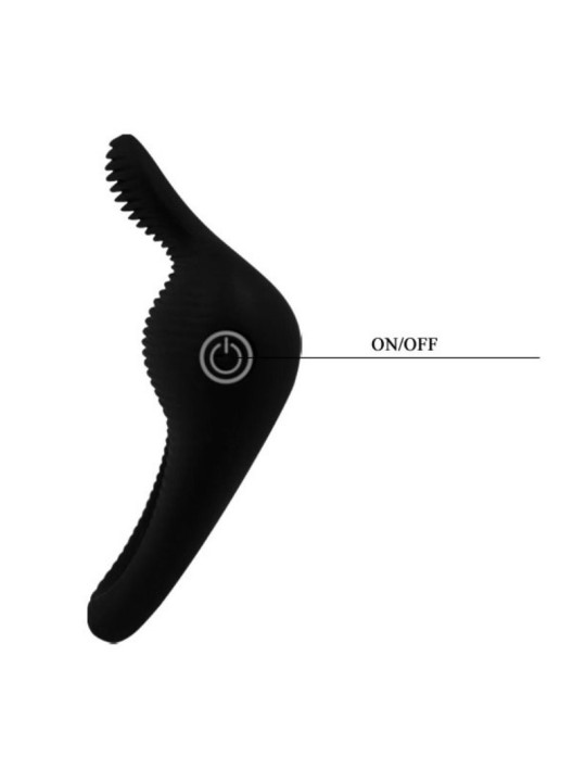 PRETTY LOVE THIMBLE ANILLO VIBRADOR NEGRO
