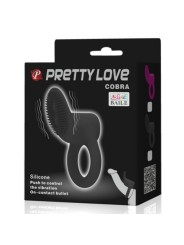 PRETTY LOVE COBRA ANILLO VIBRADOR COBRA NEGRO