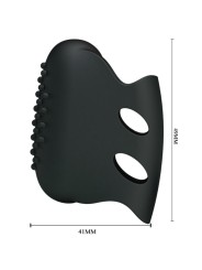 PRETTY LOVE FLIRTATION DEDAL CON VIBRACION STEWARD NEGRO