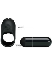 PRETTY LOVE FLIRTATION DEDAL CON VIBRACION STEWARD NEGRO