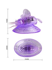 BAILE MARIPOSA VIBRADORA ESTIMULACION CLITORIS LILA
