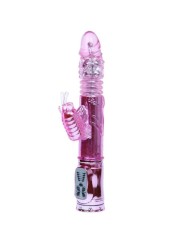 BAILE VIBRADOR RECARGABLE CON ROTACION Y ESTIMULADOR THROBBING BUTTERF