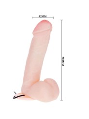BAILE DILDO REALISTICO CON VIBRACION Y ROTACION 20 CM
