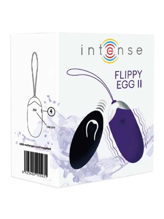 INTENSE FLIPPY II HUEVO RECARGABLE REMOTO LILA