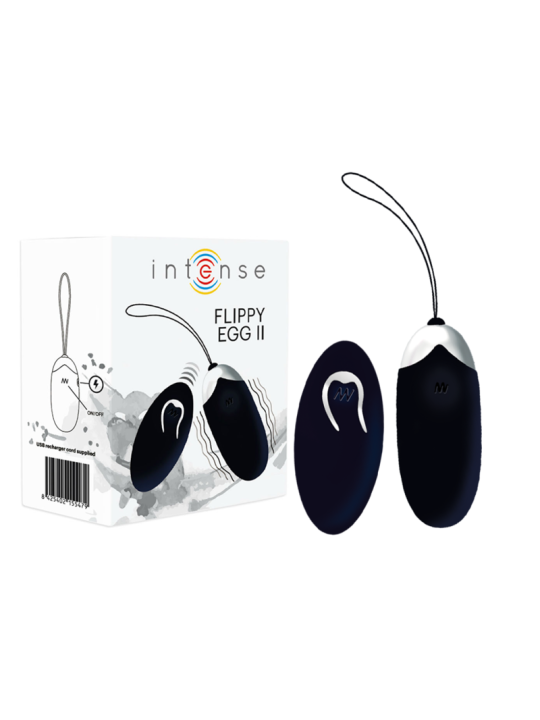 INTENSE FLIPPY II HUEVO RECARGABLE REMOTO NEGRO
