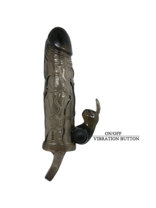 BAILE BRAVE MAN FUNDA REALISTICA PENE CON RABBIT 165 CM NEGRO