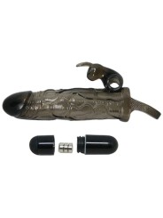 BAILE BRAVE MAN FUNDA REALISTICA PENE CON RABBIT 165 CM NEGRO