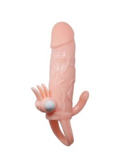 BAILE BRAVE MAN FUNDA PENE ANAL Y CLITORIS VIBRADOR 165 CM NATURAL