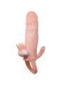 BAILE BRAVE MAN FUNDA PENE ANAL Y CLITORIS VIBRADOR 165 CM NATURAL