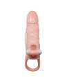 BAILE BRAVE MAN FUNDA PENE ANAL Y CLITORIS VIBRADOR 165 CM NATURAL