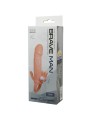 BAILE BRAVE MAN FUNDA PENE ANAL Y CLITORIS VIBRADOR 165 CM NATURAL