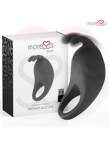 MORESSA BRAD PREMIUM SILICONE RECARGABLE NEGRO