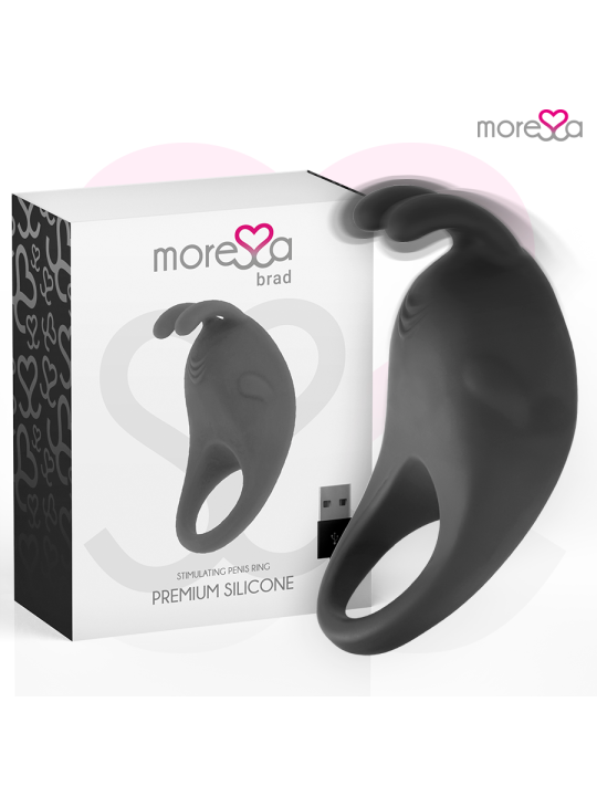 MORESSA BRAD PREMIUM SILICONE RECARGABLE NEGRO