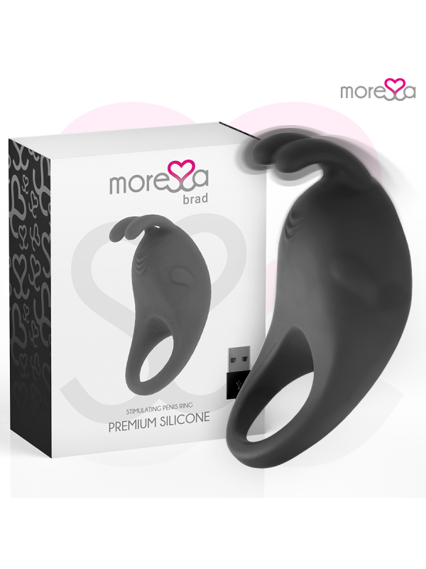 MORESSA BRAD PREMIUM SILICONE RECARGABLE NEGRO