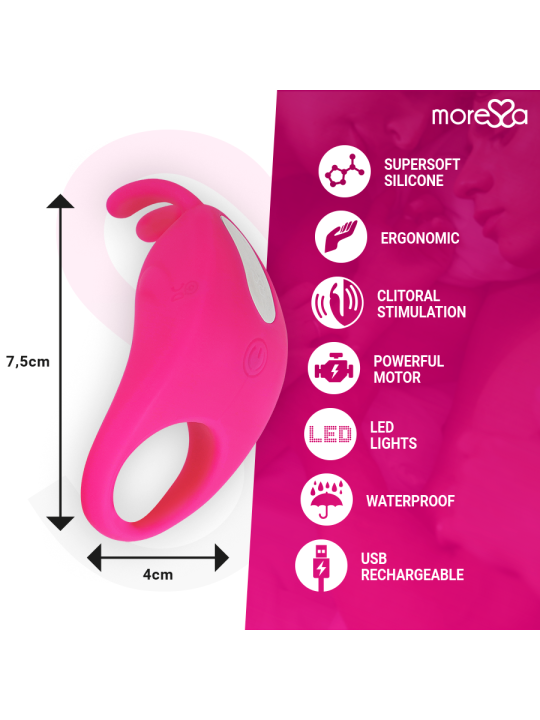 MORESSA BRAD PREMIUM SILICONE RECARGABLE ROSA
