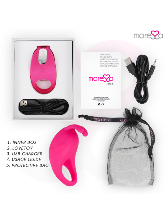 MORESSA BRAD PREMIUM SILICONE RECARGABLE ROSA