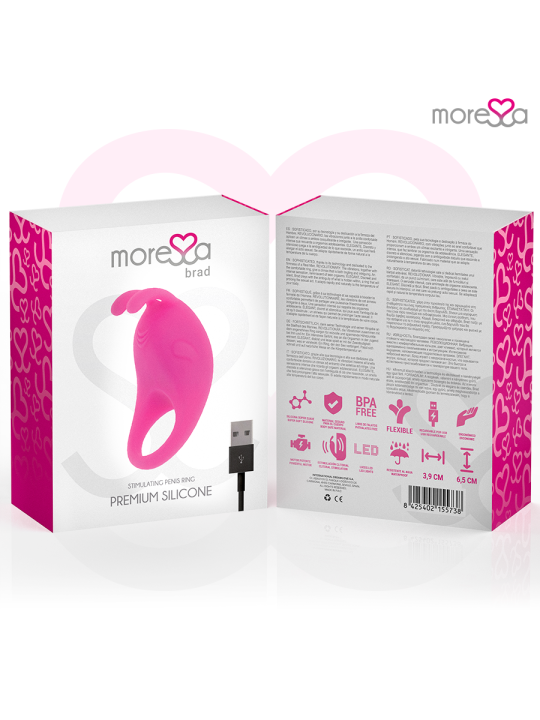 MORESSA BRAD PREMIUM SILICONE RECARGABLE ROSA