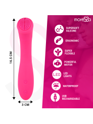 MORESSA CELSO MASAJEADOR DUO PUNTO G Y SUERO PELVICO PREMIUM SILICONE RECARGABLE