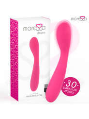 MORESSA DRUSO MASAJEADOR DUO PUNTO G Y SUERO PELVICO PREMIUM SILICONE RECARGABLE