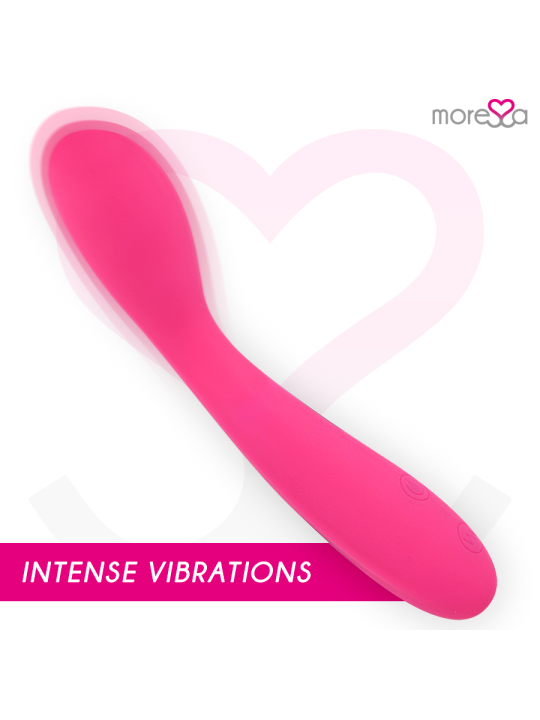 MORESSA DRUSO MASAJEADOR DUO PUNTO G Y SUERO PELVICO PREMIUM SILICONE RECARGABLE