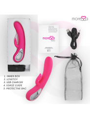 MORESSA DUSTIN ONDAS ESTIMULADORAS CLITORIAL Y POTENTE VIBRACION PREMIUM SILICONE RECARGABLE