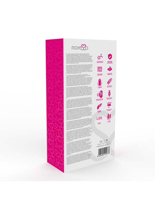 MORESSA EDGAR SET DUO HUEVO REMOTO Y MANDO CON VIBRACION INCORPORADA PREMIUM SILICONE CONTROL REMOTO