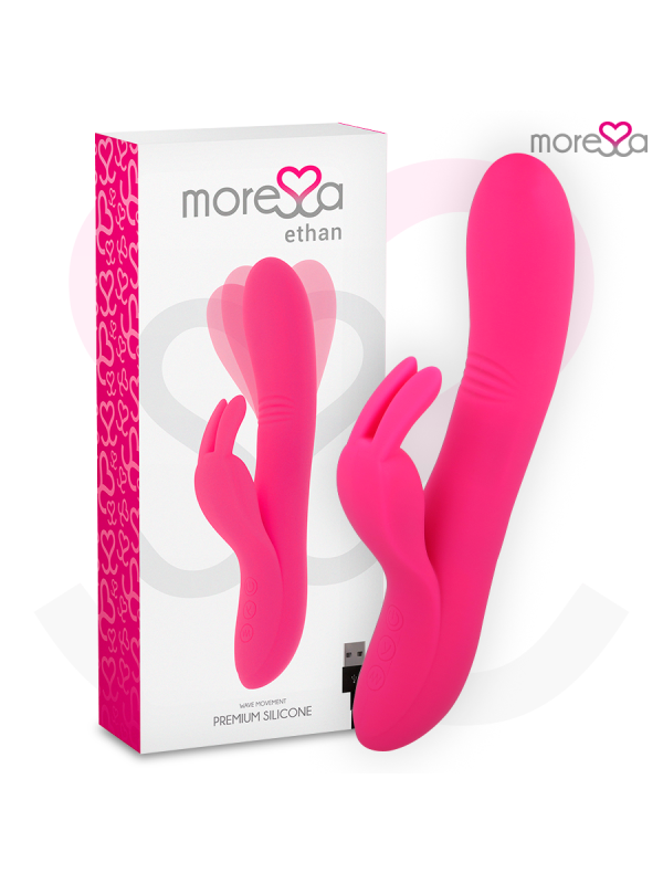 MORESSA ETHAN EFECTO WAVE MAS POTENTE VIBRACION PREMIUM SILICONE RECARGABLE