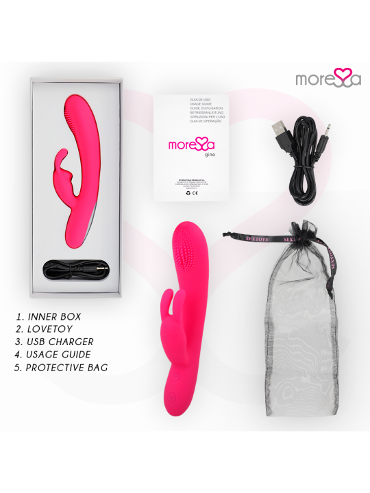 MORESSA GINO TICKLING VAGINAL PREMIUM SILICONE RECARGABLE