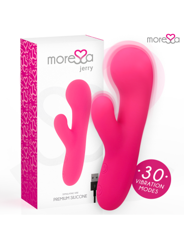 MORESSA JERRY CLIP VIBRADOR PUNTO G Y CLITORIS PREMIUM SILICONE RECARGABLE